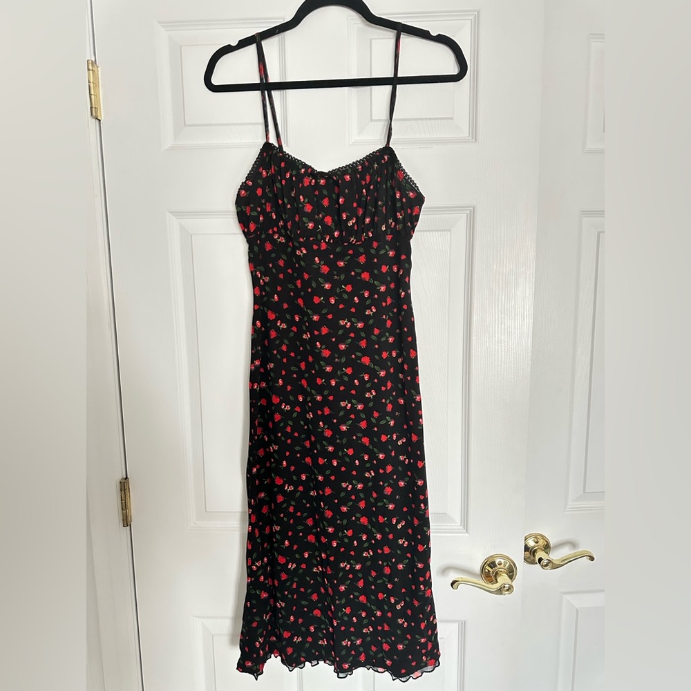 Princess Polly Black and Red Midi Dress